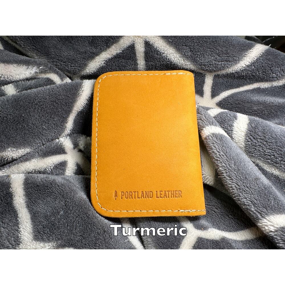 Portland Leather TURMERIC Vertical Bifold Wallet - Unicorn!